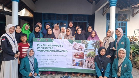 Mahasiswa KKN Prodi PAI UM Metro Gelar Edukasi Thibbun Nabawi dan Ramuan Herbal Alirasa